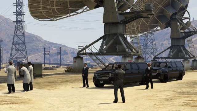 FIB Agents and Scientists in Sandy Shores. Found on http://gta-myths.wikia.com